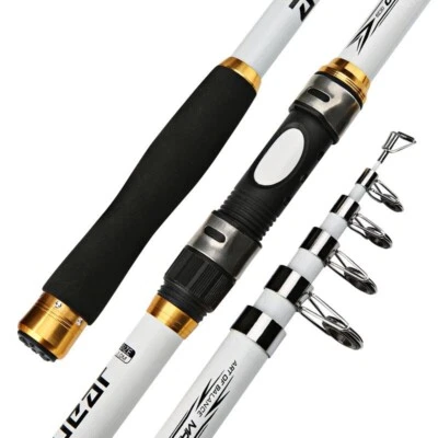 Ultralight Fishing Rod Pole Spinning Rock Telescopic Super Hard Fast Portable S - Image 1 of 4