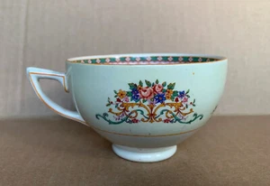 Antique Vintage Gown Ducal Floral Painted Porcelain Teacup Made In England - Picture 1 of 12
