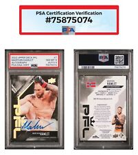 2022 Upper Deck PFL #7 Marthin Hamlet Autograph Gold Dual PSA 8 POP 1