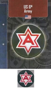 CM- DISTINTIVI MILITARI USA - GAGLIARDETTO WW2 - US 6th ARMY - Picture 1 of 1