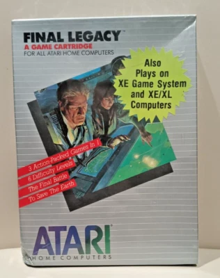 FINAL LEGACY Atari 400/800/XL/XE Cart. NIB Dmg; S Dmg Smll Sticker/ Crnr dent - Image 1 of 4
