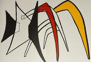 Litografía Original Alexander Calder "Amarillo Tamanoir/Amarillo Giant Ant-eater" - Imagen 1 de 7