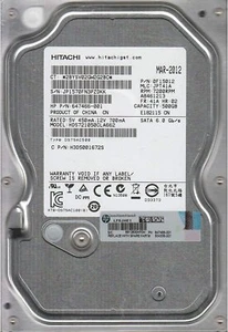 Hitachi HDS721050CLA662 500GB SATA 3.5 Hard Drive - 0F15629 - Picture 1 of 3