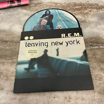 REM  R.E.M. 7" PICTURE DISC LEAVING NEW YORK  2004 UK PRESS WARNER BROS W654 M/M - Image 1 of 2
