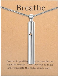 Dejar de Fumar Ansiedad Estrés Respiración Collar Meditación Mindfulness Herramienta Regalo - Imagen 1 de 6
