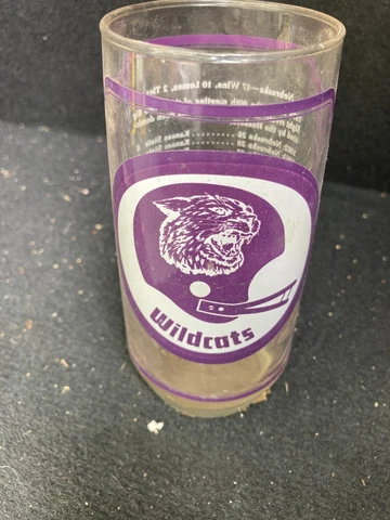 Vintage 1976 Kansas State Wildcats Sam’s Burgers  Club Collector’s Glass Cover