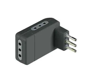BTICINO S3605GE CST KIT ADATTATORE SALVASPAZIO CORNER PRESE E SPINA 10 A ANTRACI