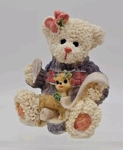 Colección Ks Estatuillas Resina Blanco Oso de Peluche Reno Navidad Vacaciones 4" - Imagen 1 de 6