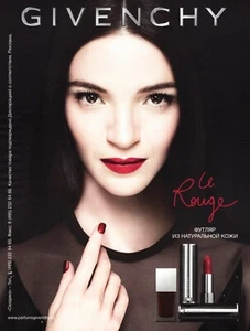 2014 GIVENCHY Le Rouge lipstick magazine ad Mariacarla Boscono - Bild 1 von 1
