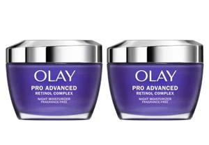 (2 confezioni) Olay Pro Night Hydrates Advanced Retinol Complex crema idratante 1,7 fl oz - Foto 1 di 4