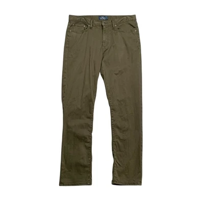 Pantalones Lucky Brand Para Hombres 34 Verde Albahaca Mezcla de Algodón 410 Calce Atlético Informal Chino Foto 1 de 4