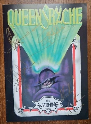 Queensryche - The Warning Tour Book or Program - Signed By All 5 Members  - Image 1 of 4