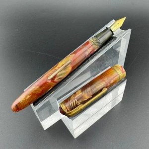 Pluma Estilográfica Diamond Co Reider Relleno Palanca Oro 14K Estable Perfecto Plumín Fino - Imagen 1 de 15
