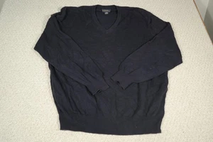 Suéter Brooks Brothers Para Hombre XL Azul Marino 100% Cachemira Cuello en V Tejido en Escocia - Imagen 1 de 6