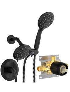 Sun Rise 6 Strahl Duscharmatur 3 Wege Kombi Duschkopf & Handbrause - Bild 1 von 9