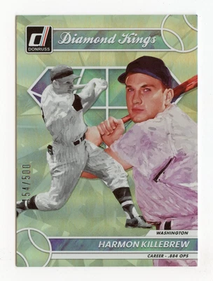 2023 Donruss #22 Harmon Killebrew Career Stat Line #/500 - Image 1 of 2