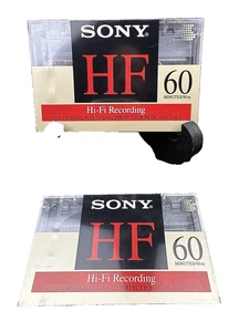 Sony Normal BIAS HF 60 minutos grabación de audio cintas de casete en blanco paquete de 2 - NUEVO - Imagen 1 de 1