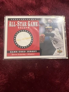 MLB, Dennis Eckersley 2001 cubierta superior juego de estrellas saludo juego camiseta usada - Imagen 1 de 4