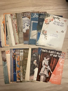 *24 Stück* Antike Vintage KLASSIKER Klavier Noten 1900-1945 selten - Bild 1 von 7