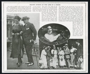 1918 Enrico Caruso gets married 3 photo vintage print article - Picture 1 of 7