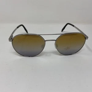 MAUI JIM WATERFRONT MJ 830-11 SILVER W/ GOLDEN MIRROR GLASS POLARIZED LENS EP94 - Picture 1 of 12