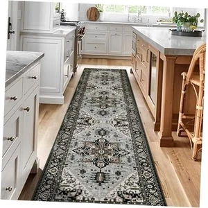 Boho Hallway Runner Rug 2x7 Washable Carpet Runner Non-Slip Ultra-Thin - Picture 1 of 7