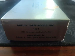 Quality Craft HO Milwaukee 40' Auto Boxcar Kit - 1974 Prestige Collector's Kit - Foto 1 di 2