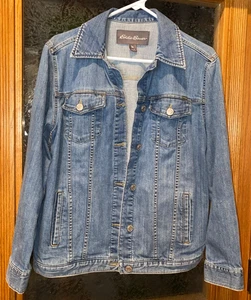 VINTAGE Eddie Bauer Denim Jeansjacke ~ Damen Gr. SMALL ~ 1% Elasthan - Bild 1 von 6