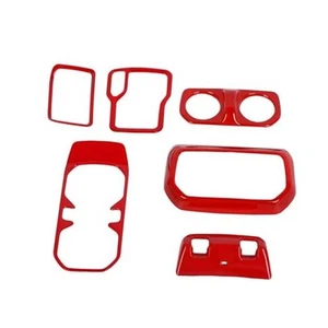 for Jeep JL Center Console Red Cover Trim Compatible with Jeep Wrangler JL red - Picture 1 of 8