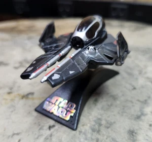 STAR WARS DARTH VADER'S STARFIGHTER TITANIUM SERIES MICRO MACHINES & STAND - Picture 1 of 13