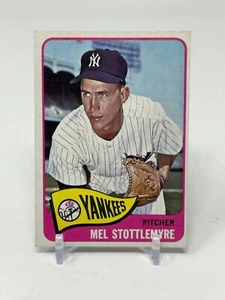 1965 Topps Baseball Mel Stottlemyre Rookie RC Card #550 - Picture 1 of 4