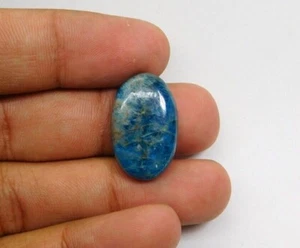 Natural Neon Blue Apatite gemstone Cabochon Loose For Jewelry 24 Cts. ME-2972 - Picture 1 of 3