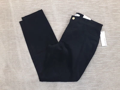 Pantalones de mezclilla para mujer Ellen Tracy talla 6 ajustados negros de terciopelo informales elásticos nuevos con etiquetas Foto 1 de 4