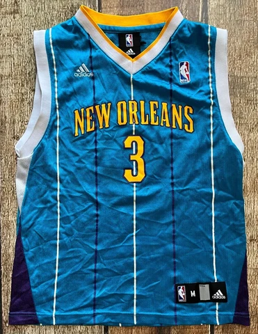 ADIDAS NBA NEW ORLEANS HORNETS CHRIS PAUL #3 JERSEY YOUTH MEDIUM 10-12 GREAT Cover