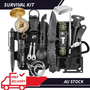 Emergency Survival Equipment Kit Outdoor Sports Tactical Hiking Camping SOS Tool - Picture 1 of 11