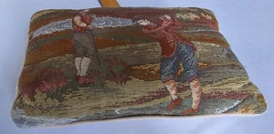 Vintage Golf Throw Pillow Tapestry Style 12"W x 7.5"L x 3"H - Picture 1 of 12