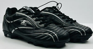 Starter Baseball Soccer Cleats Shoes Boys Size 5 Black Silver - NEW