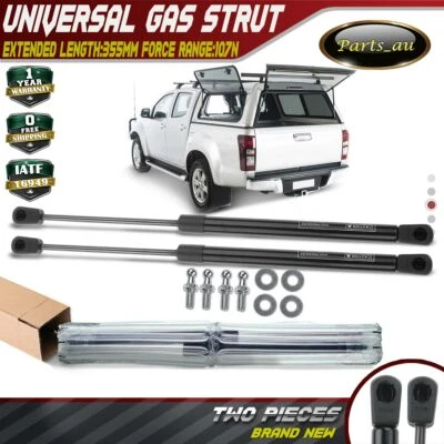 2x Gas Struts 355mm Fully Open fit for Flexiglass Canopy Match C16-06389 24lbs - image 1 of 4
