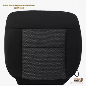 2004 2005 2006 Ford F-150 FX4 Driver Bottom Black Cloth Replacement Seat Cover - Bild 1 von 11