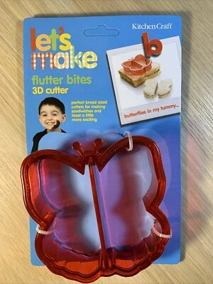 Ausstecher Schmetterling Sandwichausstecher (Plätzchen/Kuchen/Toast) - 2er Pack - Bild 1 von 4