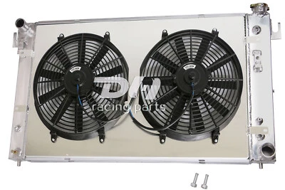 Radiador y cubierta de aluminio de 3 filas y ventilador de 14"" para camioneta Dodge Ram1500/2500/3500 1994-2002 V6V8 Foto 1 de 4