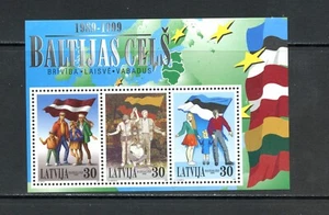 R2394 Lettland 1999 Flaggen, Ostseekette BLATT POSTFRISCH - Bild 1 von 1