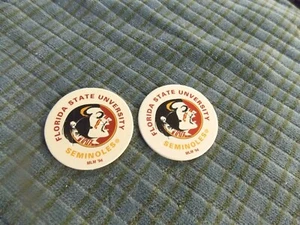 1994 MLM Florida State University Seminolen PAPIER POG Milchkappe PROBE 2 STÜCK! - Bild 1 von 3