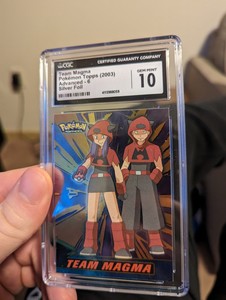 CGC 10 Team Magma Silver Foil Pokemon Topps Advanced 