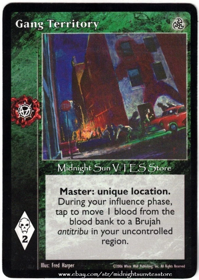 Gang Territory Third Edition V:TES VTES Vampire CCG - Image 1 of 1