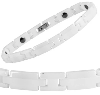 KERAMIK Armband Gliederarmband Weiss 5030312-001 von AKZENT 20,5cm lang - Bild 1 von 4