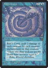 Baki's Curse Homelands PLD Blue Rare MAGIC THE GATHERING MTG CARD ABUGames