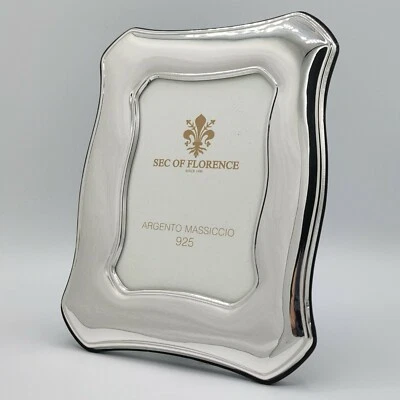 CORNICE PORTAFOTO in ARGENTO MASSICCIO 925 13×18 *1002 new - Immagine 1 di 4