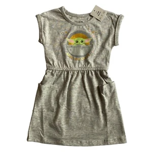 STAR WARS The Mandalorian Precious Cargo Baby Yoda Grogu Dress Girl 12 Month NWT - Picture 1 of 6