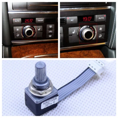 SP Center A/C Control Unit Rotary Knob Shaft for Audi 2005-2011 A6 C6 2007-13 Q7 Foto 1 de 4